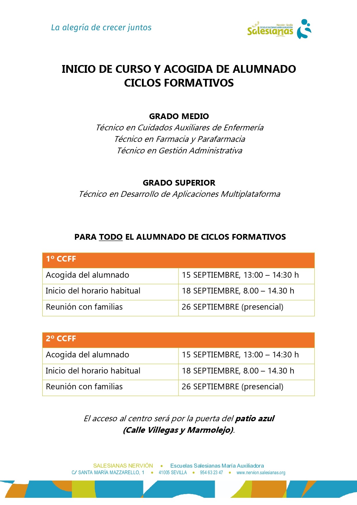 Inicio de curso_CCFF Inicio de curso_CCFF